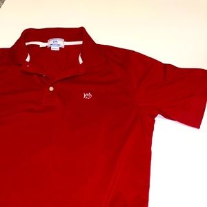 SOUTHERN TIDE SPORT ORIGINAL FIT COLLAR SHIRT LARGE MENS RED